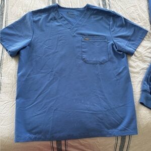 Figs Technical Collection Light Blue Top